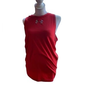 UNDER Armour women's small red workout tank top